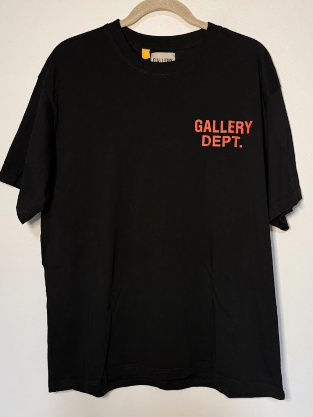 Gallery Dept Souvenir Logo Black Orange T-Shirt Tee Hollywood CA XL